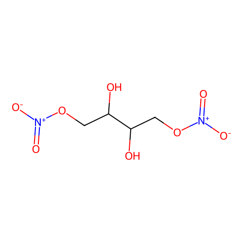 DL-Erythritol 1,4-dinitrate structure