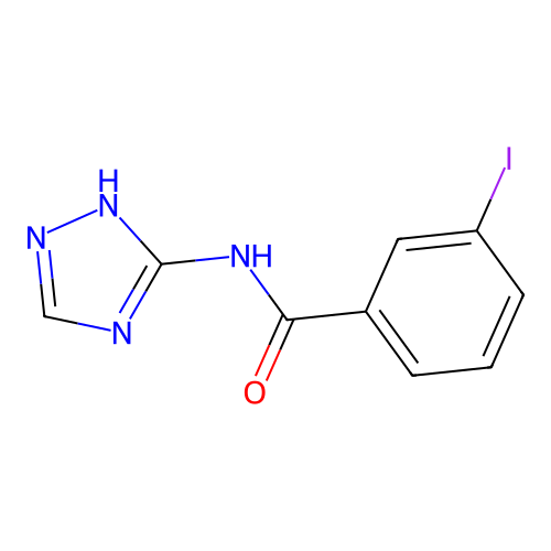 3-iodo-N-(1H-1,2,4-triazol-3-yl)benzamide structure