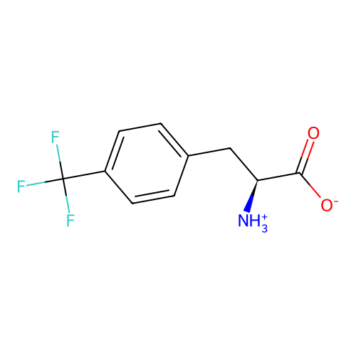 (2S)-2-azaniumyl-3-[4-(trifluoromethyl)phenyl]propanoate structure