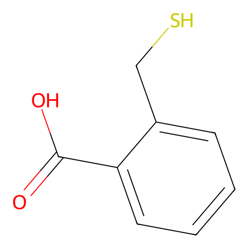 Benzoic acid, 2-(mercaptomethyl)- structure