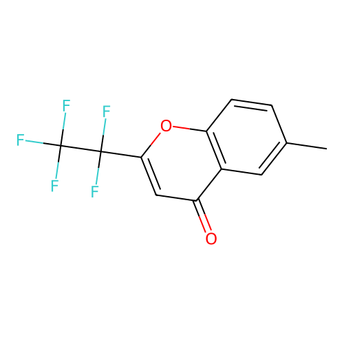 6-methyl-2-(pentafluoroethyl)-4H-chromen-4-one structure