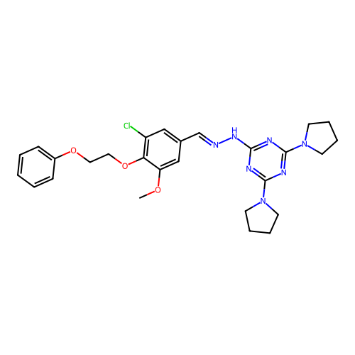 C27H32ClN7O3 structure