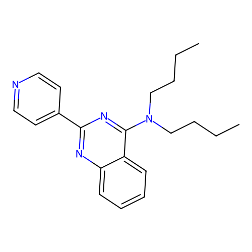 N,N-dibutyl-2-(pyridin-4-yl)quinazolin-4-amine structure