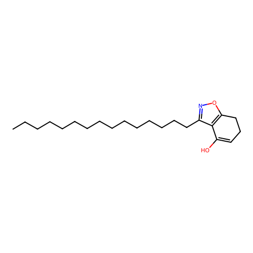 3-Pentadecyl-6,7-dihydro-1,2-benzoxazol-4-ol structure