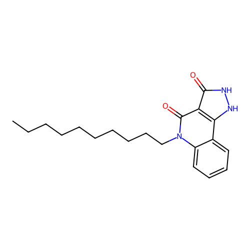 5-decyl-1H-pyrazolo[4,3-c]quinoline-3,4(2H,5H)-dione structure