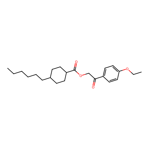 2-(4-Ethoxyphenyl)-2-oxoethyl 4-hexylcyclohexanecarboxylate structure