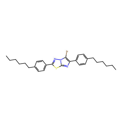 5-Bromo-2,6-bis(4-hexylphenyl)imidazo[2,1-b][1,3,4]thiadiazole structure