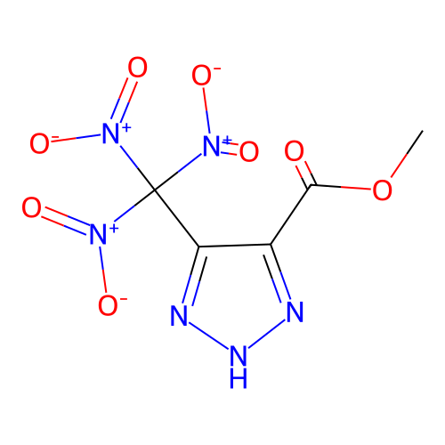 methyl 5-(trinitromethyl)-2H-1,2,3-triazole-4-carboxylate structure