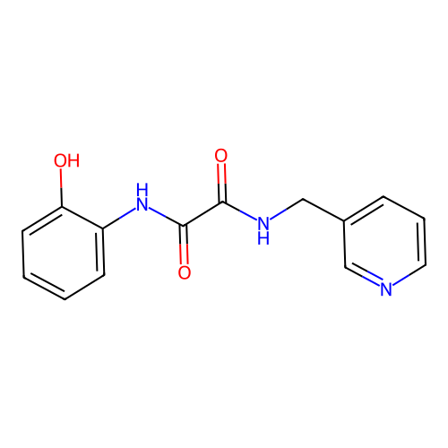 N-(2-hydroxyphenyl)-N'-(pyridin-3-ylmethyl)ethanediamide structure
