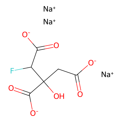 Trisodium fluorocitrate structure
