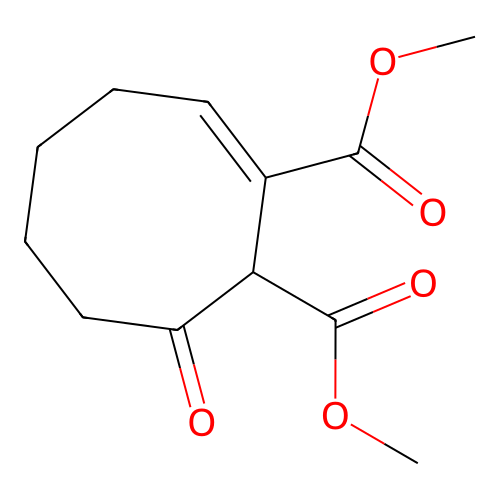 dimethyl (2E)-8-oxocyclooct-2-ene-1,2-dicarboxylate structure