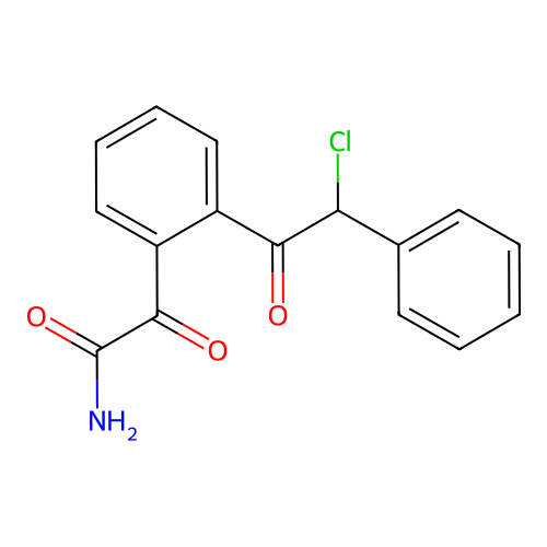 2-(2-(2-Chloro-2-phenylacetyl)phenyl)-2-oxoacetamide structure