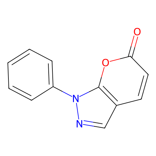 1-phenylpyrano[2,3-c]pyrazol-6(1H)-one structure