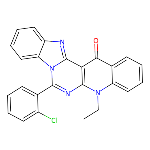 C25H17ClN4O structure