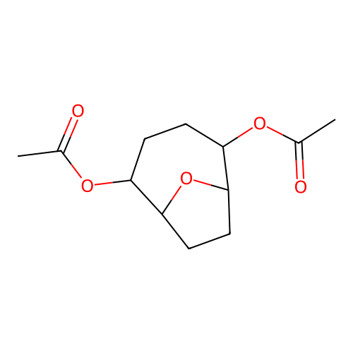 Cyclooctane, 2,5-epoxy-1,6-bis(acetoxy)- structure