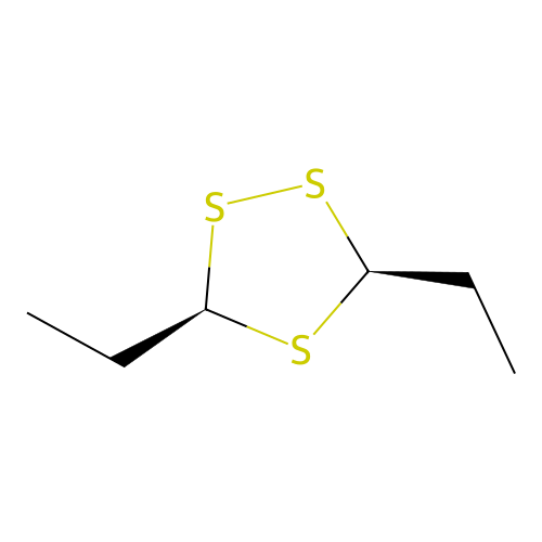 3,5-Diethyl-1,2,4-trithiolane, (Z)- structure