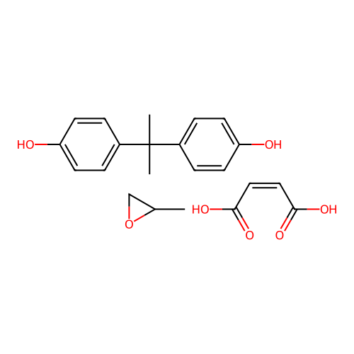(Z)-but-2-enedioic acid;4-[2-(4-hydroxyphenyl)propan-2-yl]phenol;2-methyloxirane structure
