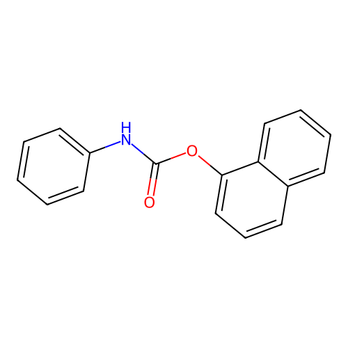 naphthalen-1-yl N-phenylcarbamate structure