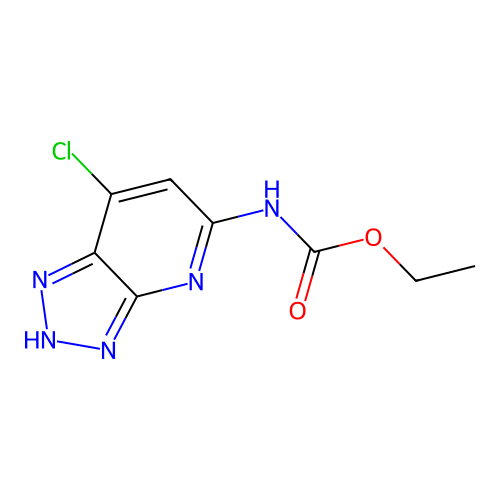 ethyl N-(7-chloro-2H-triazolo[4,5-b]pyridin-5-yl)carbamate structure