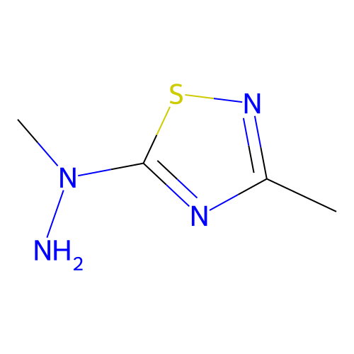 1,2,4-Thiadiazole, 3-methyl-5-(1-methylhydrazino)- structure