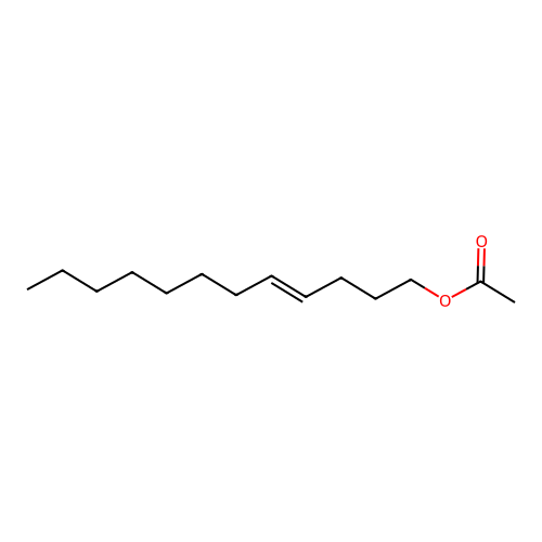 4E-Dodecenyl acetate structure