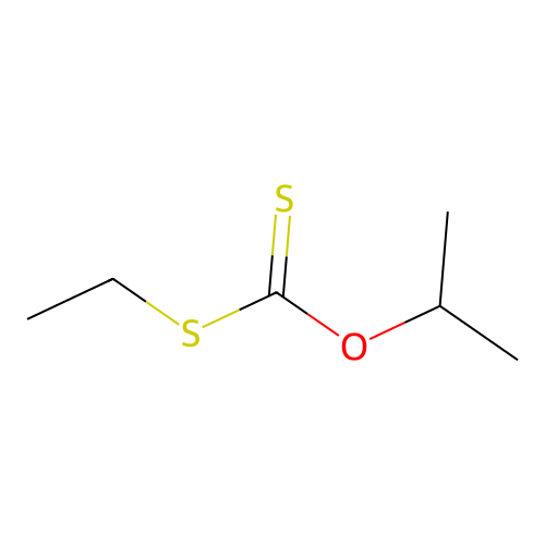Carbonodithioic acid, S-ethyl O-(1-methylethyl) ester structure