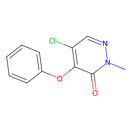 5-chloro-2-methyl-4-phenoxy-3(2H)-pyridazinone structure