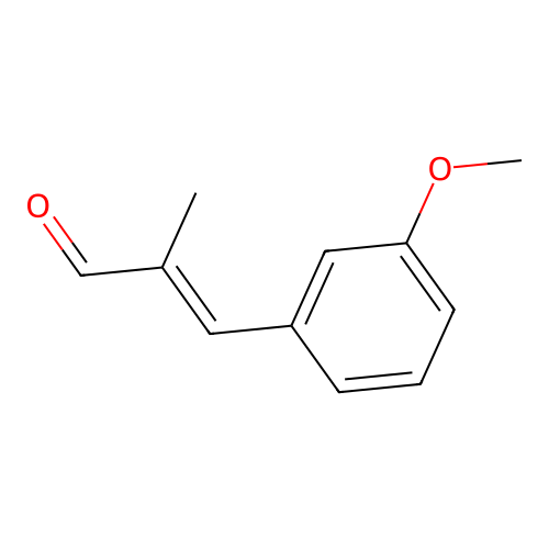 3-(3-methoxyphenyl)-2-methyl-2-Propenal structure