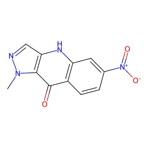 Pyrazolo[4,3-b]quinolin-9(4H)-one, 1-methyl-6-nitro- structure