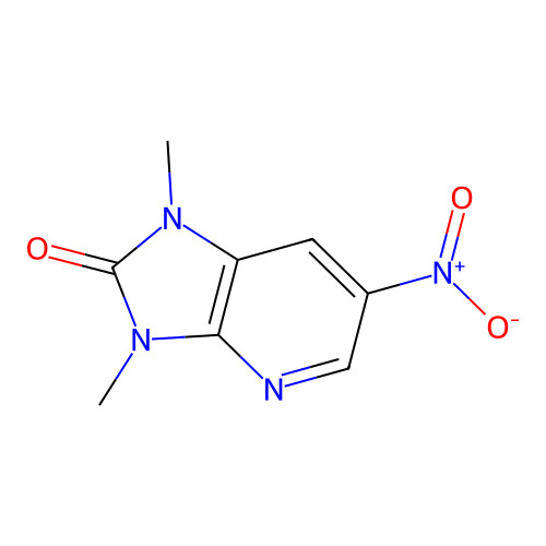 1,3-dimethyl-6-nitro-1H-imidazo[4,5-b]pyridin-2(3H)-one structure
