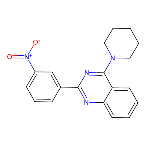 2-(3-Nitrophenyl)-4-(piperidin-1-yl)quinazoline structure