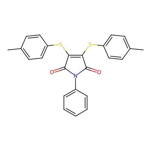 3,4-bis[(4-methylphenyl)sulfanyl]-1-phenyl-1H-pyrrole-2,5-dione structure