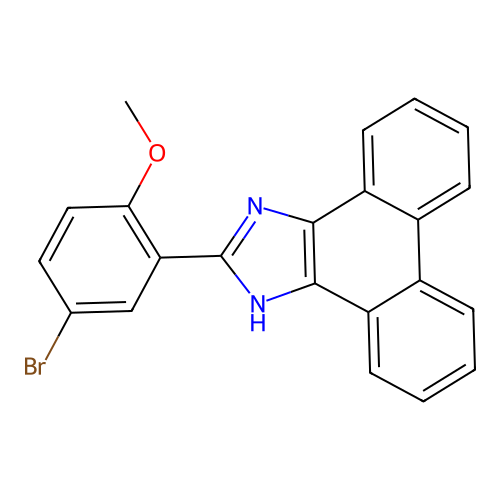 2-(5-bromo-2-methoxyphenyl)-1H-phenanthro[9,10-d]imidazole structure