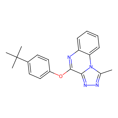 4-(4-Tert-butylphenoxy)-1-methyl[1,2,4]triazolo[4,3-a]quinoxaline structure