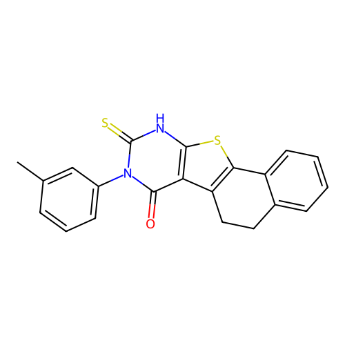 9-Mercapto-8-m-tolyl-5,8-dihydro-6H-11-thia-8,10-diaza-benzo[a]fluoren-7-one structure