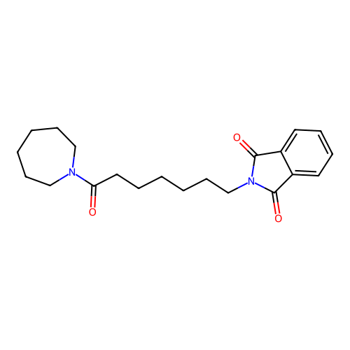 2-[7-(azepan-1-yl)-7-oxoheptyl]-1H-isoindole-1,3(2H)-dione structure