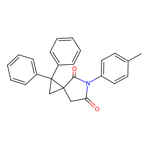 5-(4-Methylphenyl)-1,1-diphenyl-5-azaspiro[2.4]heptane-4,6-dione structure