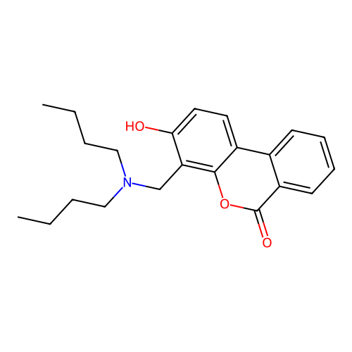 4-[(Dibutylamino)methyl]-3-hydroxybenzo[c]chromen-6-one structure