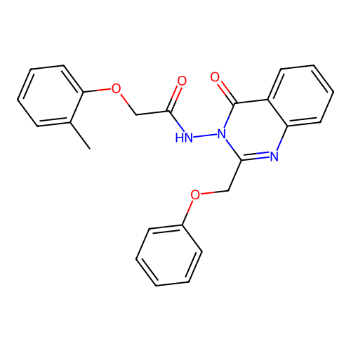 N-(4-Oxo-2-phenoxymethyl-4H-quinazolin-3-yl)-2-o-tolyloxy-acetamide structure