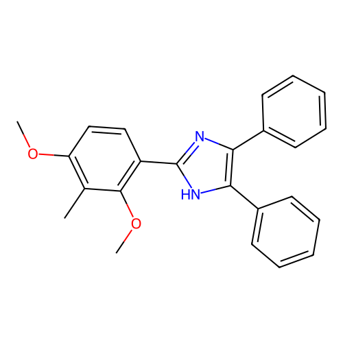 2-(2,4-dimethoxy-3-methylphenyl)-4,5-diphenyl-1H-imidazole structure