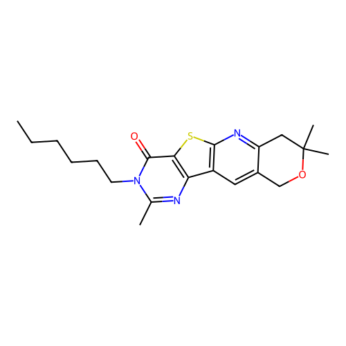 C21H27N3O2S structure