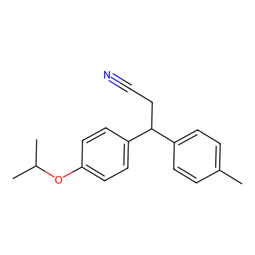 3-(4-Isopropoxyphenyl)-3-(p-tolyl)propanenitrile structure