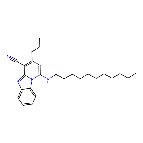 3-Propyl-1-(undecylamino)pyrido[1,2-a]benzimidazole-4-carbonitrile structure