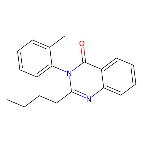 2-butyl-3-(2-methylphenyl)quinazolin-4(3H)-one structure