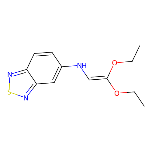 N-(2,2-diethoxyethenyl)-2,1,3-benzothiadiazol-5-amine structure