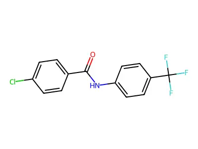 4-Chloro-N-[4-(trifluoromethyl)phenyl]benzamide structure