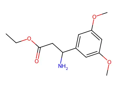 Ethyl 3-amino-3-(3,5-dimethoxyphenyl)propanoate structure