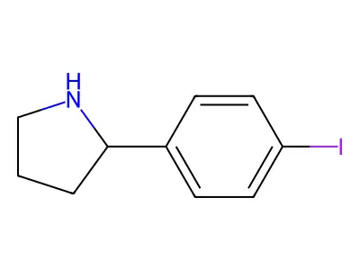 2-(4-Iodophenyl)pyrrolidine structure