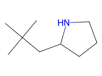 2-(2,2-Dimethylpropyl)pyrrolidine structure