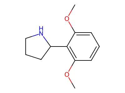 2-(2,6-Dimethoxyphenyl)pyrrolidine structure